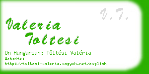 valeria toltesi business card