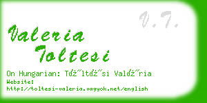 valeria toltesi business card